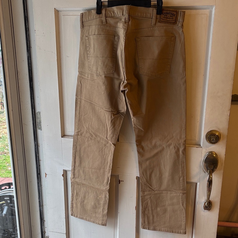 Signature by Levi Strauss Khaki Straight Pants - Picture 4 of 9